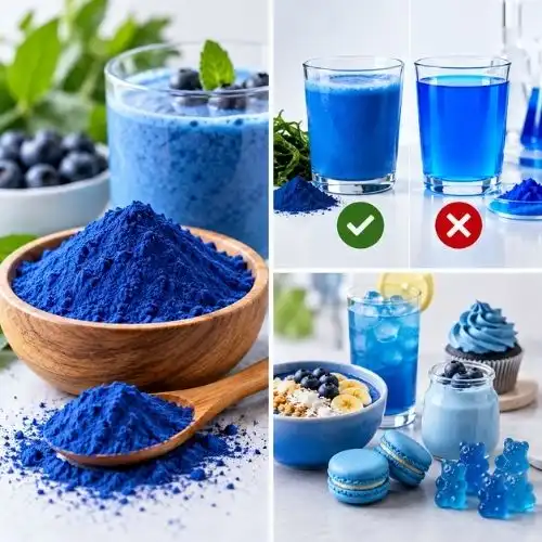Is Blue Spirulina better than artificial blue colors?